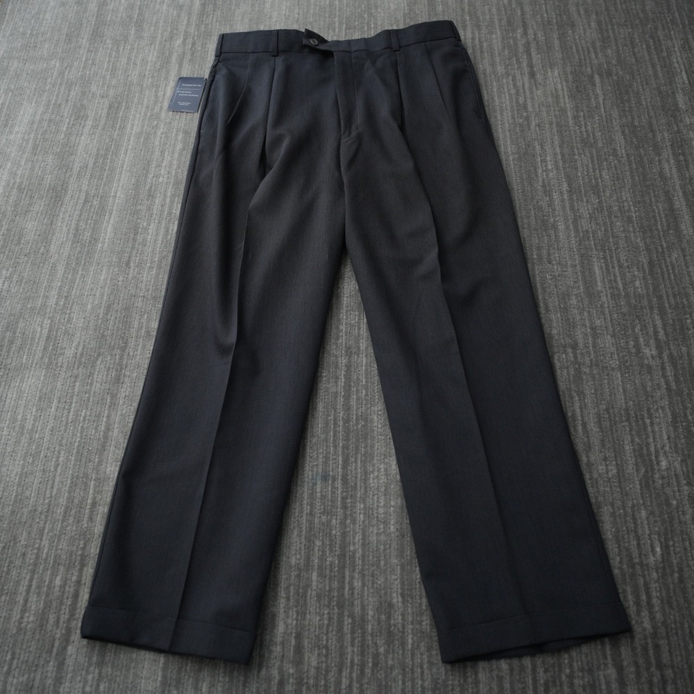 Dockers Exact Dress Pants Men Gray New Straight Leg 38x30 Measured 36x29